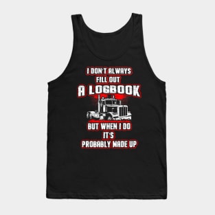 Trucker Gift Truck Driver Tank Top